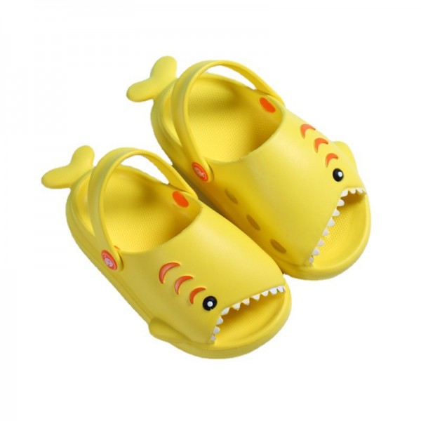 Heli shark new fashion little shark cool children's shoes flat bottom leisure daily wear male and female baby beach sandals 